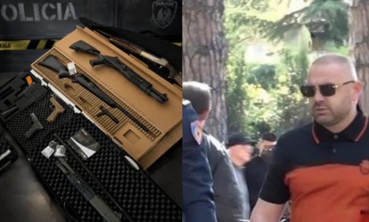 FOTO/ U kap bashkë me Ergys Agasin, ish-zyrtarit të policisë Uljan Shpataraku i sekuestrohet arsenali i armatimit që iu gjet dhe i hiqet leja!