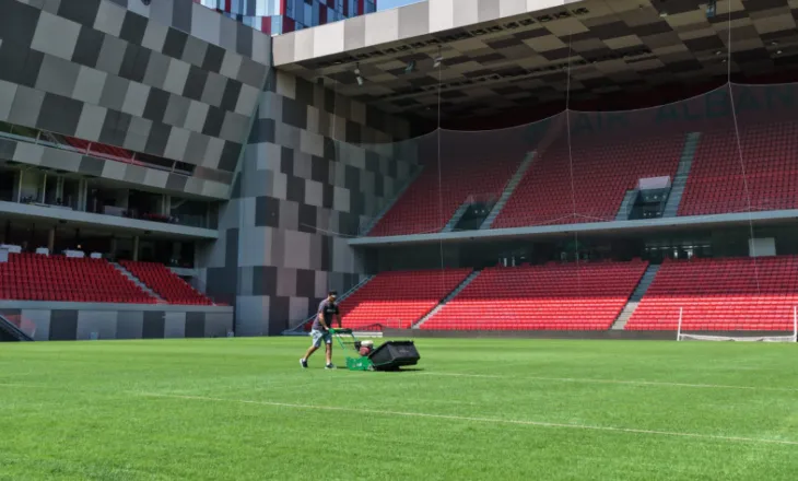 Fusha e re e stadiumit “Air Albania” së shpejti do jetë gati, punimet drejt fazës finale