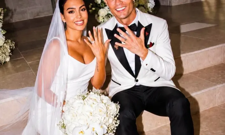 Georgina dhe Cristiano drejt altarit, detaje nga dasma e shumëpritur në Portugali