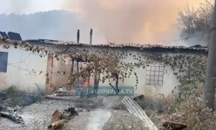 Gojan i Madh/ Flakët dalin jashtë kontrollit, shkrumbohen 3 banesa, nis evakuimi i banorëve (VIDEO)