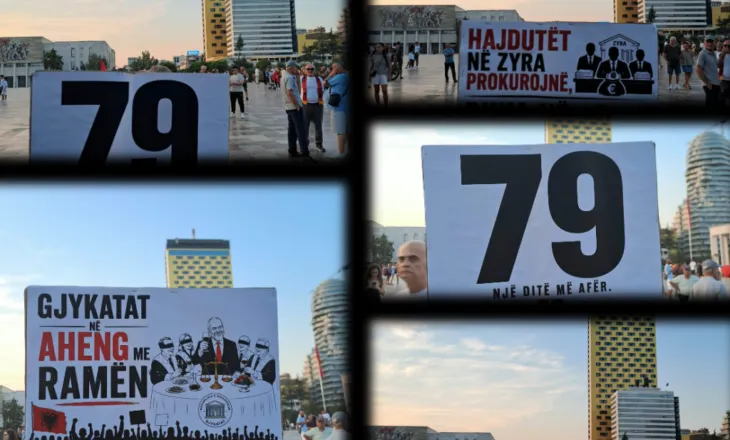 “Hajdutët në zyra, rinia në emigrim”, pankartat ‘thumbuese’ të protestuesve