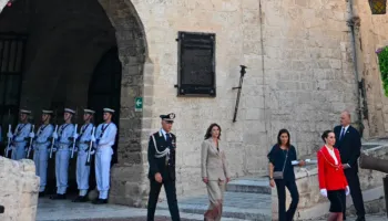 Haxhiu merr pjesë në pritjen zyrtare të Presidentit italian para hapjes së Lojërave Mesdhetare