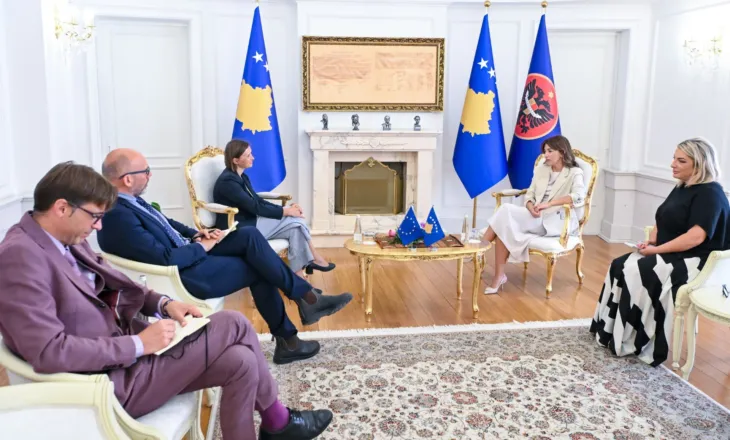 Haxhiu pret në takim lamtumirës shefen në detyrë të BE-së në Kosovë, Eva Palatova