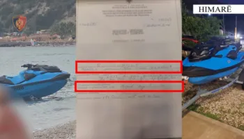 Hyri me Jet Ski në zonën e sigurisë, Policia bllokon mjetin dhe gjobit drejtuesin