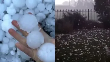 Italia u godit nga breshëri, kokrrat deri në 10 cm shkaktojnë dëme të mëdha – video