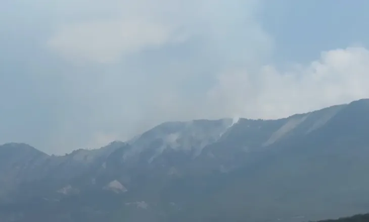 Izolohet zjarri në Priskën e Madhe, një helikopter dhe forcat në terren punojnë për shuarjen e plotë!