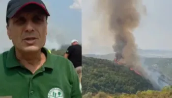“Janë djegur rreth 20 hektarë”- Zjarri në 4 fshatra në juglindje të Tiranës, inspektori i APR: Shumica janë pyje, ka dëme edhe në ullishte e vreshta