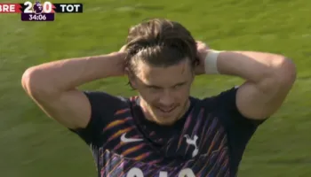 Ka shpenzuar mbi 260 mln euro në merkato, Tottenham befasohet nga Brentford në pjesën e parë (video)