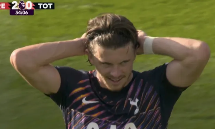 Ka shpenzuar mbi 260 mln euro në merkato, Tottenham befasohet nga Brentford në pjesën e parë (video)