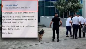 “Kemi vendosur bombë”/ E-mail që alarmoi institucionet: Do coptoheni, të pa fe