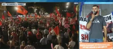 “Kjo rini në shesh, ka për ta sjellë ty fundin”/ Protestuesi mesazh Ramës: Tirana dhe Kruja digjen, ti në plazh