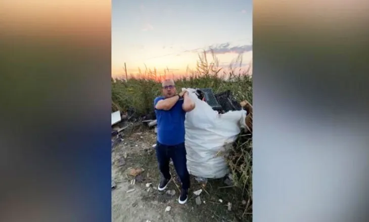 Korreshi publikon videon me thesin e plehrave në krah: E ka sjellë Bashkia e Lushnjës për Vit të Ri