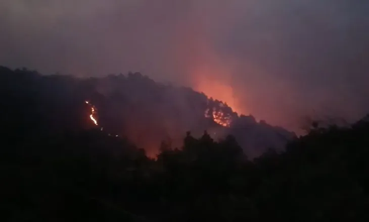 Mallakastër/ Zjarri mbetet aktiv në Panahor-Ngraçan, zjarrfikësit ndërpresin operacionin për shkak të errësirës