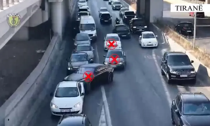 Mbi 12 mijë shkelje të konstatuara në një javë, Policia Rrugore “blindon” Tiranën