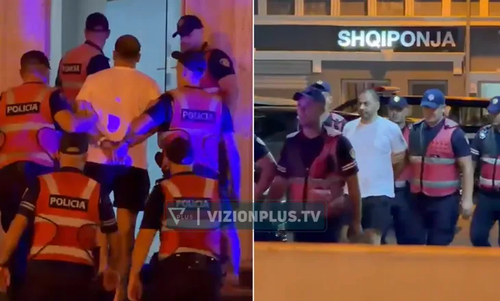 Me bluzë të bardhë dhe pantallona të shkurtra, momenti kur Agasi shoqërohet në ambientet e komisariatit