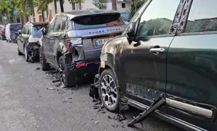 Me qëllim dogjën kazanë plehrash, përfshihen nga flakët 3 automjete në Durrës