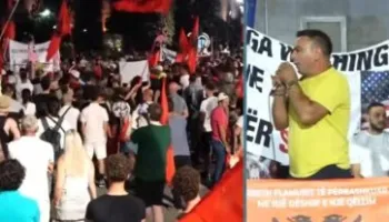 “Mendove se Shqipërinë e ke nxjerrë mish për top, e ke gabim?”/ Protestuesi me tone të forta: Çohuni nga kafet, duan…