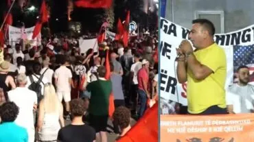“Mendove se Shqipërinë e ke nxjerrë mish për top, e ke gabim?”/ Protestuesi me tone të forta: Çohuni nga kafet, duan…