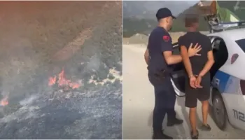 Ndezi zjarr në fshatin Tërbaç dhe flakët u përhapën edhe në Vranisht, arrestohet 25-vjeçari Aderjan Bojkoj
