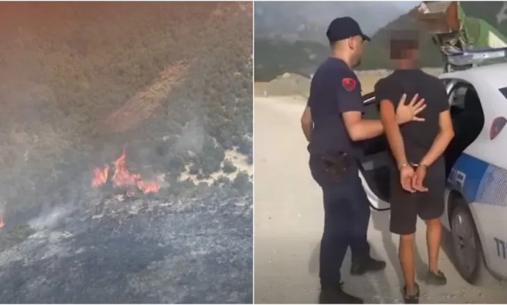 Ndezi zjarr në fshatin Tërbaç dhe flakët u përhapën edhe në Vranisht, arrestohet 25-vjeçari Aderjan Bojkoj