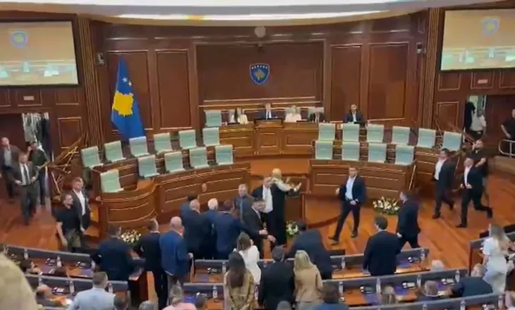 Nuk ka qetësi në Kuvendin e Kosovës, Kurti goditet me vezë gjatë seancës nga deputetja e AAK