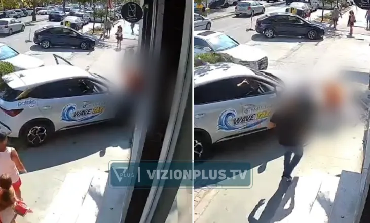 Pamje të rënda! Momenti kur taksisti përplas këmbësorin në Durrës, shpëton mrekullisht e mitura