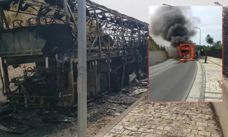 Panik në Qafën e Kalasë! Autobusi me 52 turistë merr flakë, shpëtojnë në sekondat e fundit