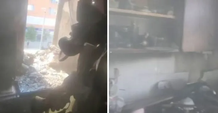 Përfshihet nga zjarri apartamenti pranë stadiumit “Selman Stërmasi”