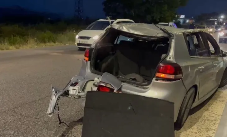 Përplasen tre makina në aksin Gjirokastër-Tepelenë, trafik i rënduar