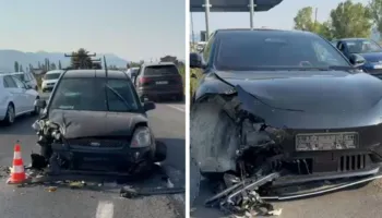 Përplasje e trefishtë në rrugën Lezhë-Laç, plagoset një person