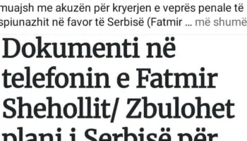 “Plani serb për radikalizimin e Kosovës”/ Dokumenti dyshohet se u gjet në telefonin e Shehollit, reagon Mulosmani