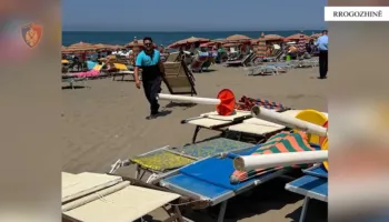 “Plazhi i lirë” në Spille, sekuestrohen 101 çadra dhe 202 shezlongë të vendosur pa leje