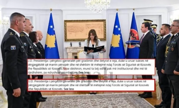 Presidenca e Kosovës përdor Chatgpt, harron në tekst përgjigjen e inteligjencës artificiale