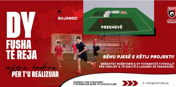 Projekti për ndërtimin e dy fushave në Luginën e Preshevës, ftesë e hapur për donatorët…