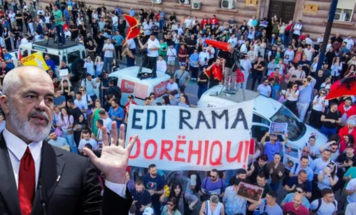 Protesta e 78-të/ Protestuesit vijojnë revoltën kundër kryeministrit dhe qeverisë Rama: Shqipëria kërkon Revolucion!