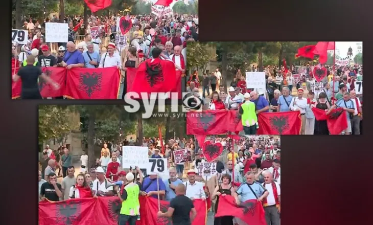 Protesta e 79-të/ Nis marshimi drejt Kryeministrisë, qytetarët kërkojnë dorëheqjen e Ramës