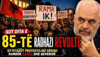 Protesta e 85-të kundër Ramës, qytetarët marshojnë drejt Kryeministrisë: Shqipëria kërkon revolucion