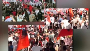 Protesta në ditën e 76-të, diaspora sërish në shesh, nis marshimi në rrugët e Tiranës