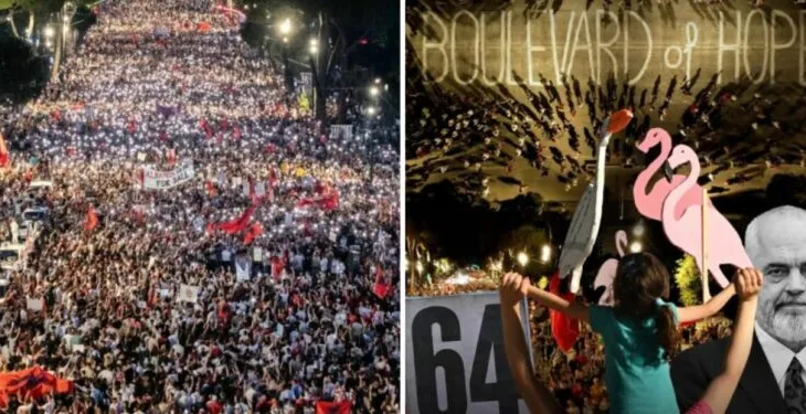 Protestat masive në Shqipëri/ Partia Demokratike Evropiane mbështet revoltën në Tiranë: As vapa e verës nuk i…