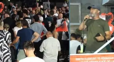 “Protestë deri në zhdukjen e tiranit Rama”/ Protestuesi i bën jehonë deklaratës së Marco Rubio: Shuplakë ndaj krimit