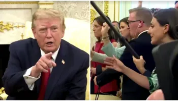 “Qetësi! Qetësi! Qetësi!”, Trump “i mbyll gojën” gazetares në konferencë për shtyp (VIDEO)