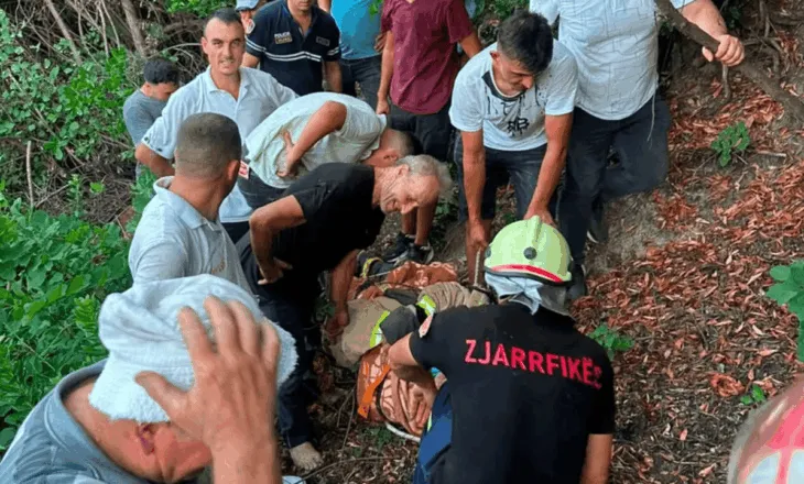 Ra nga 50 metra lartësi, shpëton mrekullisht 51-vjeçari në Mallakastër