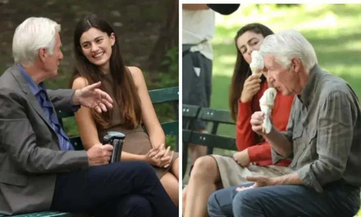Richard Gere dhe Diana Silvers vazhdojnë xhirimet e “Asymmetry”, publikohen pamje të reja nga seti