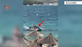 Rrezikoi pushuesit me Jet Ski në plazhin e Ksamilit, gjobitet me 500 mijë lekë