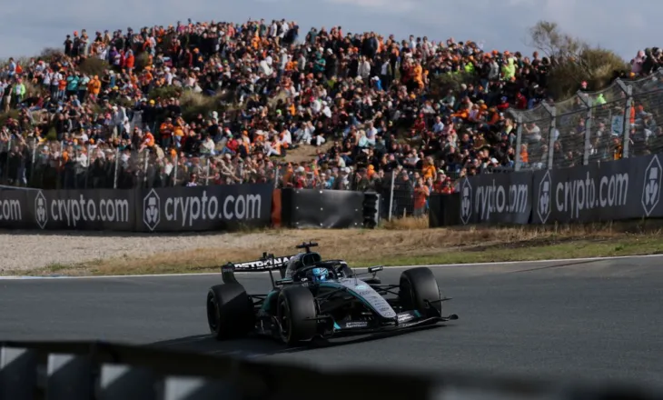 Russell triumfon në garën sprint të zhvilluar në Zandvoort, Leclerc parakalon Norris dhe renditet i dyti