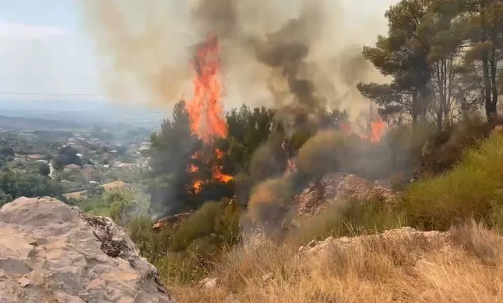 Sërish zjarr në Zidoll të Krujës, zjarrfikësit në aksion për shuarjen