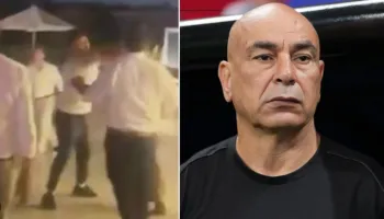 Sherr mes gruas dhe ish-gruas, ai përpiqet t’i ndajë dhe bie të fikët: trajneri i Egjiptit në spital