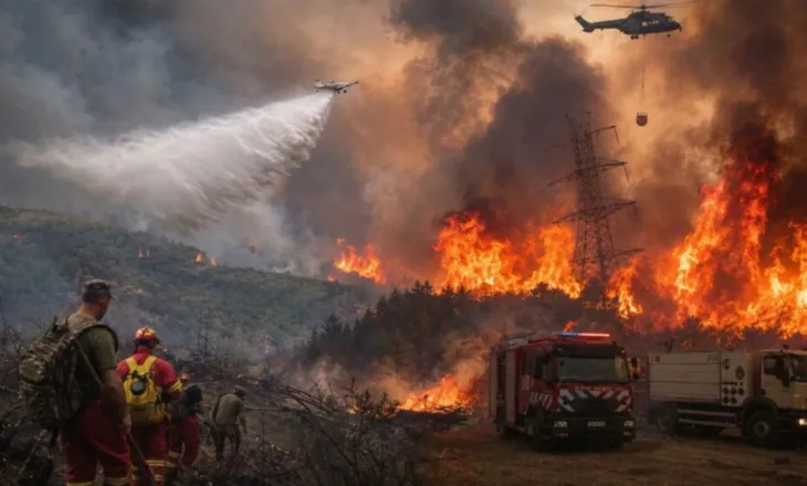 Shqipëria pushtohet nga flakët, forcat operacionale hapin kanale për të ndaluar përparimin e zjarrit në Lurë