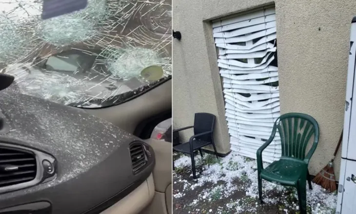 “Si fundi i botës”/ Pamje të frikshme nga Zvicra/ Breshëri gjigant godet papritur