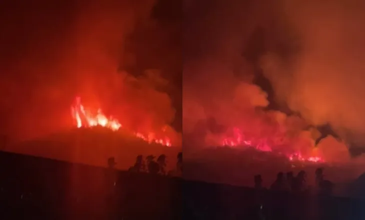 Situatë kritike në Gojan të Pukës, zjarri përpin malin dhe kërcënon fshatrat